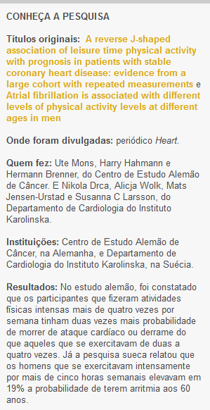 Exercício intenso pode causar problema cardiovascular